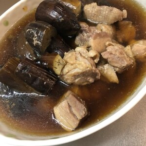 揚げなすと鶏肉のとろとろ煮